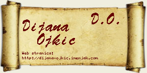 Dijana Ojkić vizit kartica